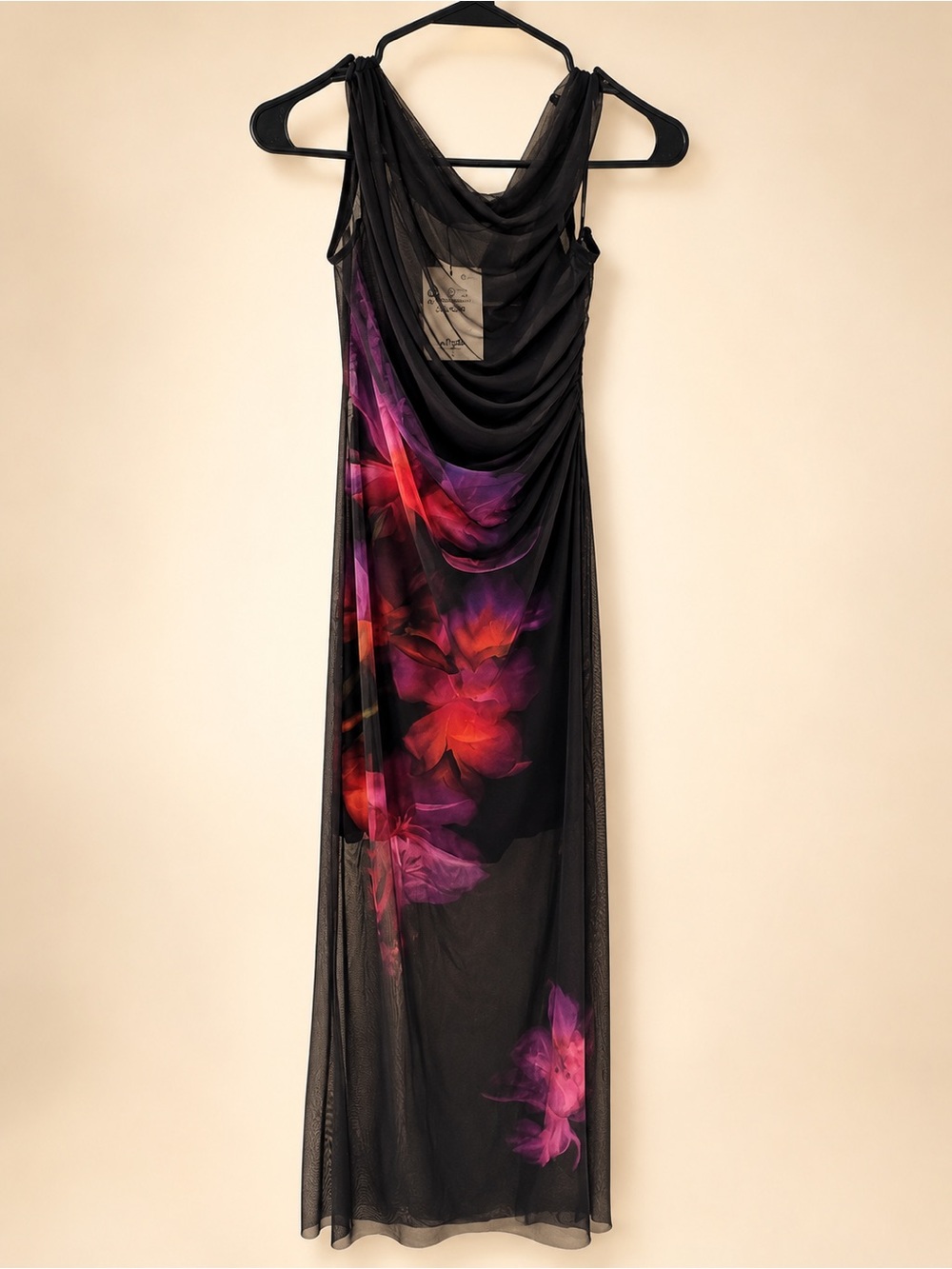 🌺 NWT Desigual Floral Tulle Maxi Dress